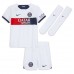 Dětský Fotbalový dres Paris Saint-Germain Lucas Hernandez #21 2023-24 Venkovní Krátký Rukáv (+ trenýrky)